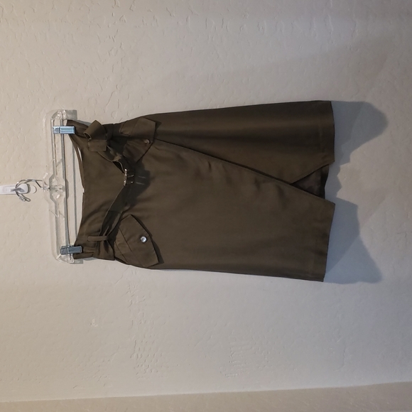 Andy The-Anh Olive Green  Asymmetrical  Skirt Size 4 - Picture 1 of 9